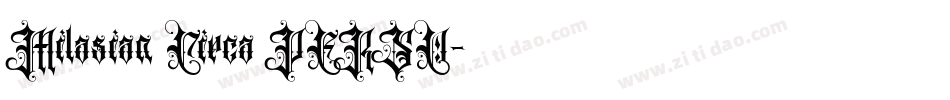 Milasian Circa PERSO字体转换